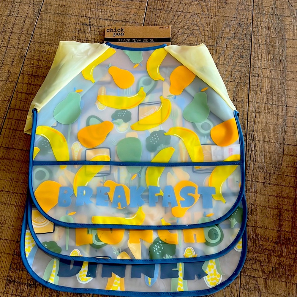 3pcs peva bib set